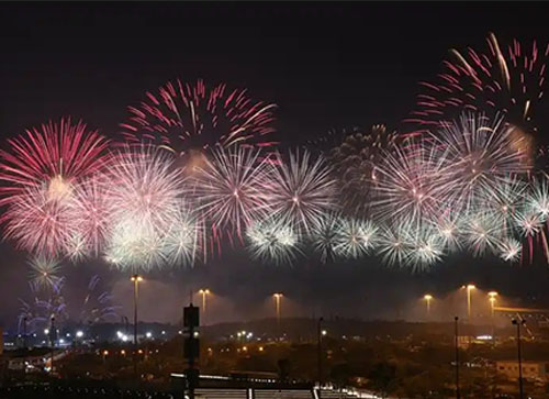 汾西县焰火晚会